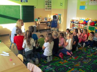 Wizyta pani stomatolog.