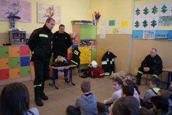 Spotkanie ze strażakami z Ochotniczej Straży Pożarnej w Wysokiej Kamieńskiej  