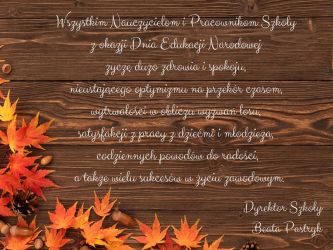 Wszystkim nauczycielom i pracownikom Szkoły