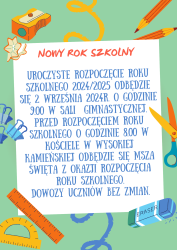 nOWY ROK SZKOLNYa